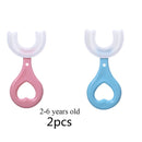 2 escovas infantil 360 graus infantil 2 a 6 anos e 6 a12 anos (kit 2 peças)